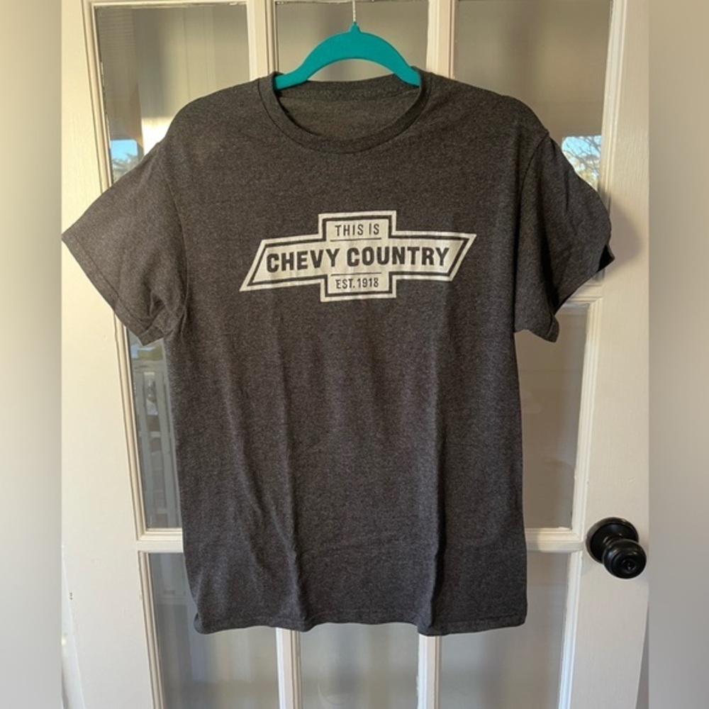 4/$20 🦋 Chevrolet This Is Chevy Country Grey Short Sleeve T-Shirt